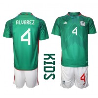 Mexico Edson Alvarez #4 Replica Home Minikit World Cup 2022 Short Sleeve (+ pants)